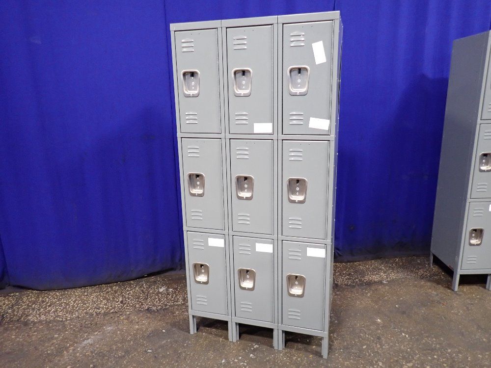 9 Lockers/12" X 16" X 25" Locker Unit