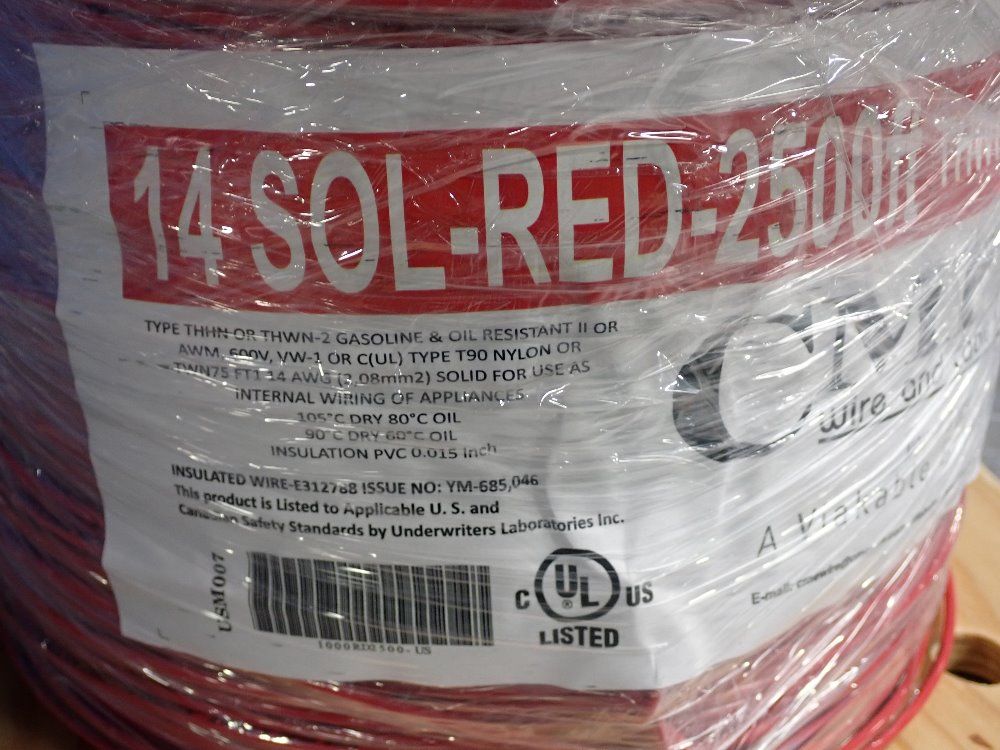 Cme 2500' Electrical Wire - 14solred