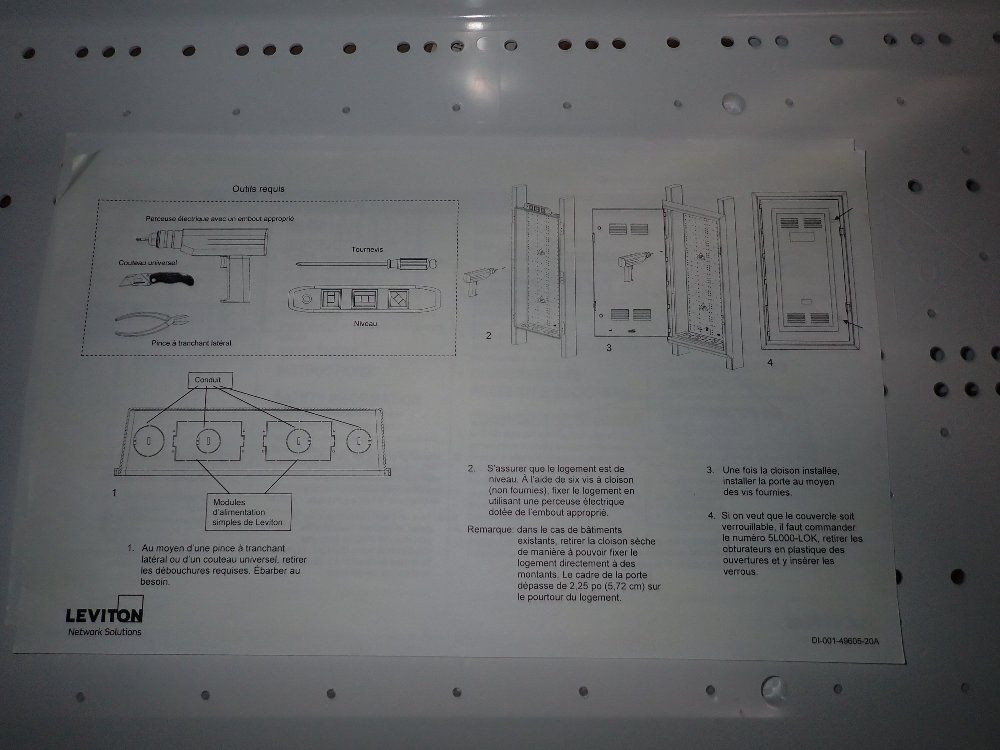 Leviton Transparent Structured Media Enclosure