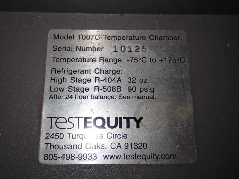 Testequity  Testequity  1007c Temperaturehumidity Chamber
