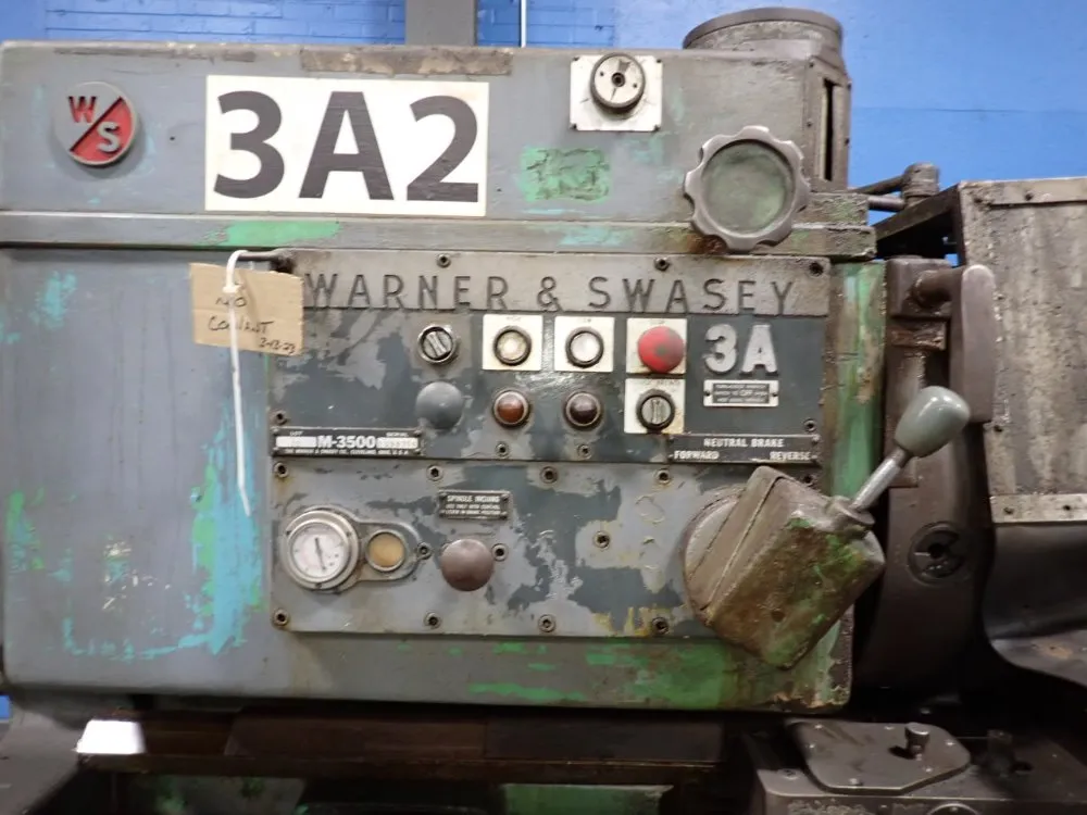 Warner & Swasey 22" X 50" 3a / 3-3500 Turret Lathe - 3a / 3-3500