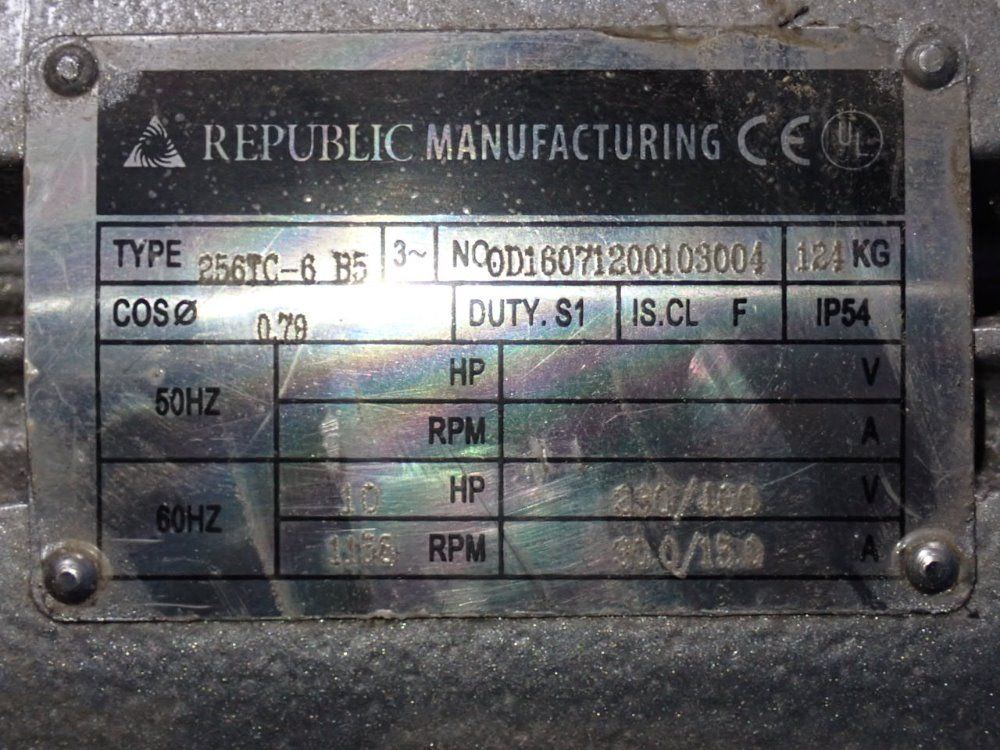 Republic 10 Hp 2016 Republic Vrt 3250 Vacuum Pump - Vrt 3250