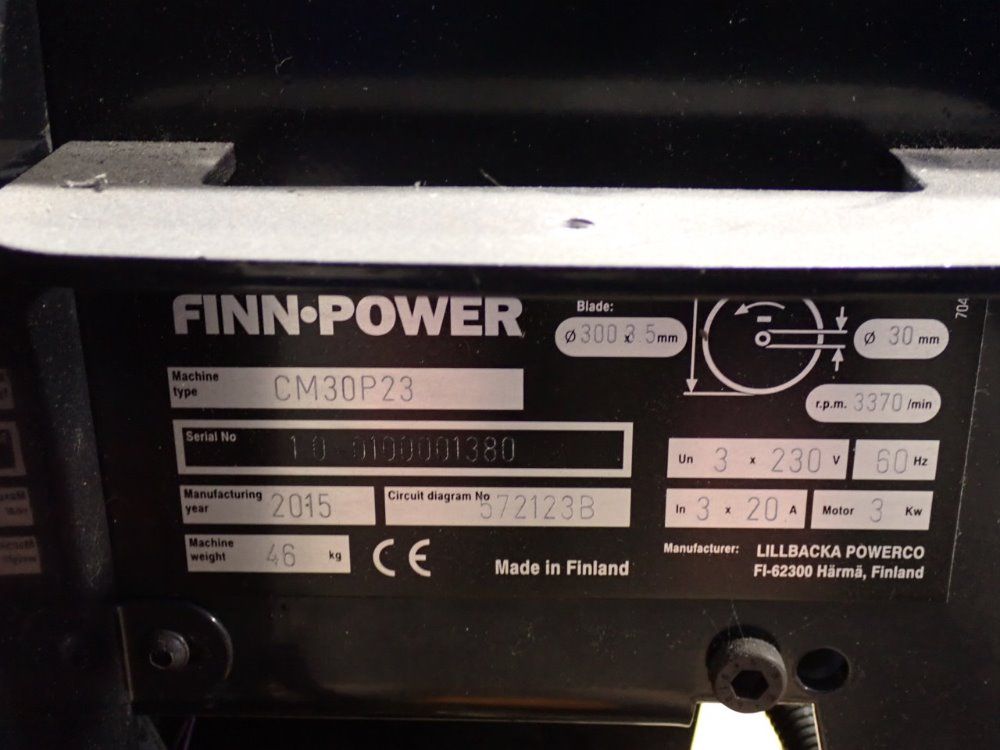 Finnpower Finnpower Cm30p23 Cutting System