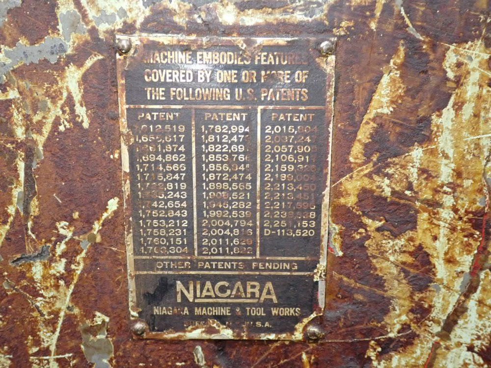Niagara Niagara Plate Bending Roll
