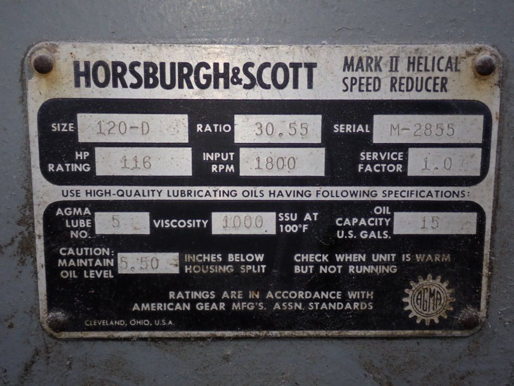 Horsburgh & Scott 25 Hp 25 Hp Gear Drive - 120-d