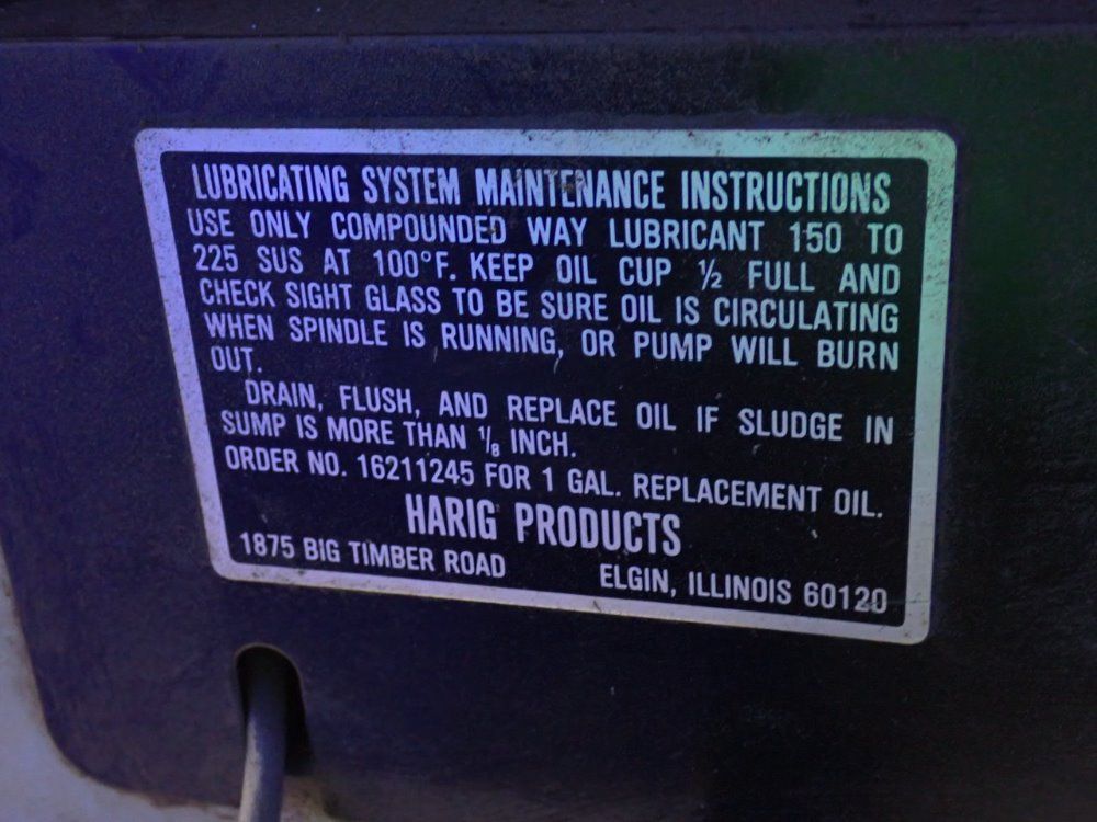 Harig Surface Grinder
