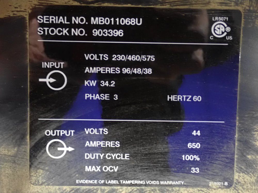Miller Miller Deltaweld 652 Welder