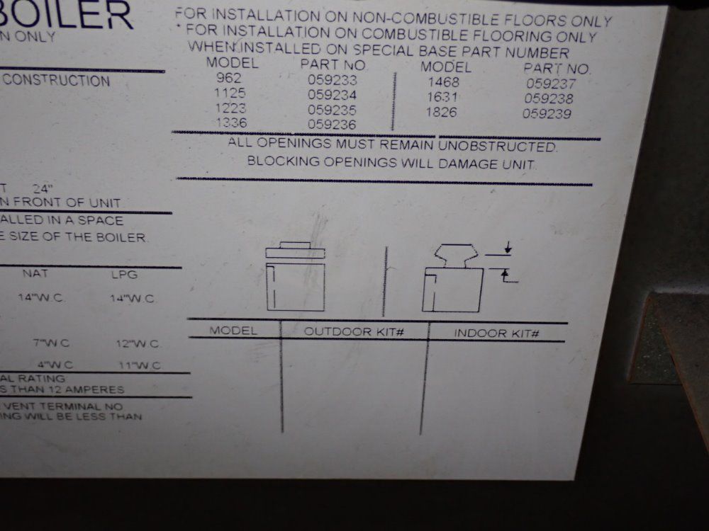 Raypak Hot Water Boiler