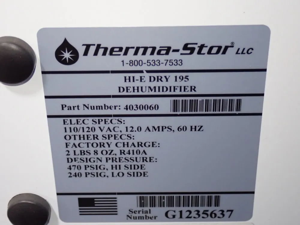 Thermastor Dehumidifier