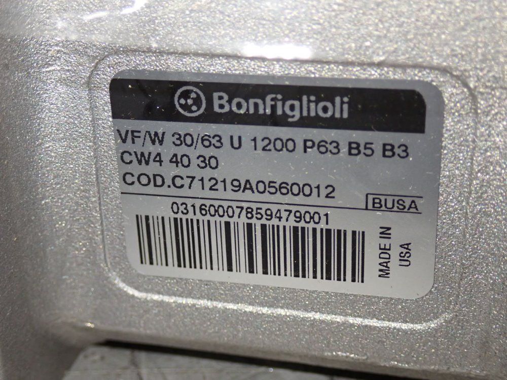 Bonfigioli 30:1 Gear Reducer - Vf30p140