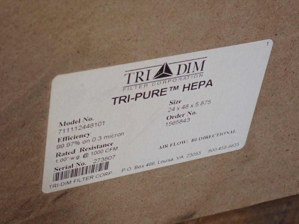 Tri-dim 24"x48"x6" Filters - 711112448101