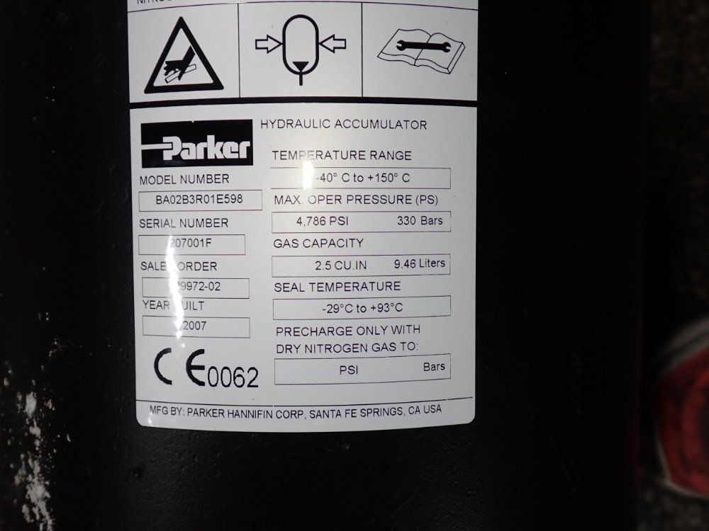 Parker Hydraulic Accumulator