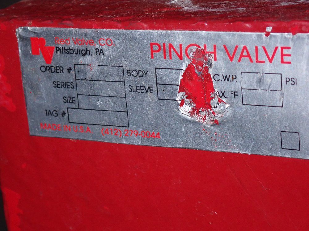 Red Valve Co Pinch Valve