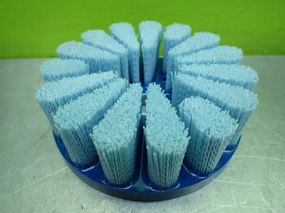 Tanis 6" 6" Disc Brush, Tear Drop. .035/180 Cx. 1.750 Max Rpm. - 33360