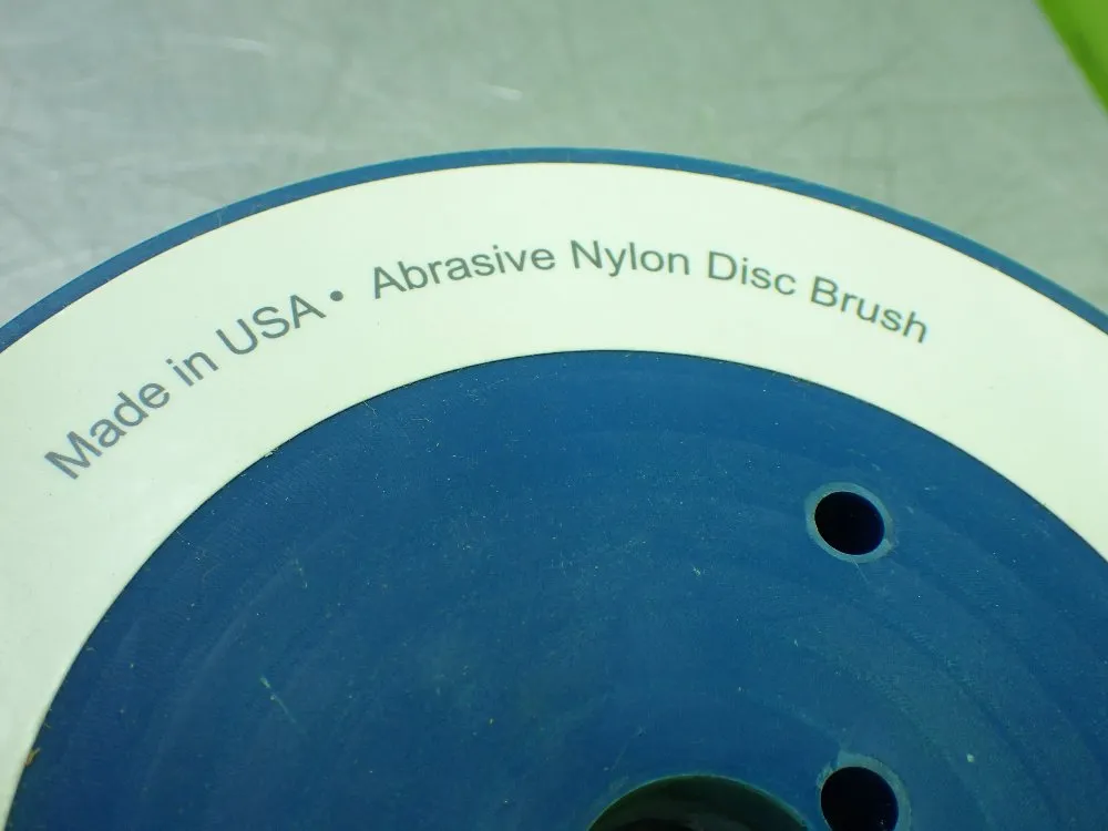 Tanis 6" 6" Disc Brush, Tear Drop. .035/180 Cx. 1.750 Max Rpm. - 33360