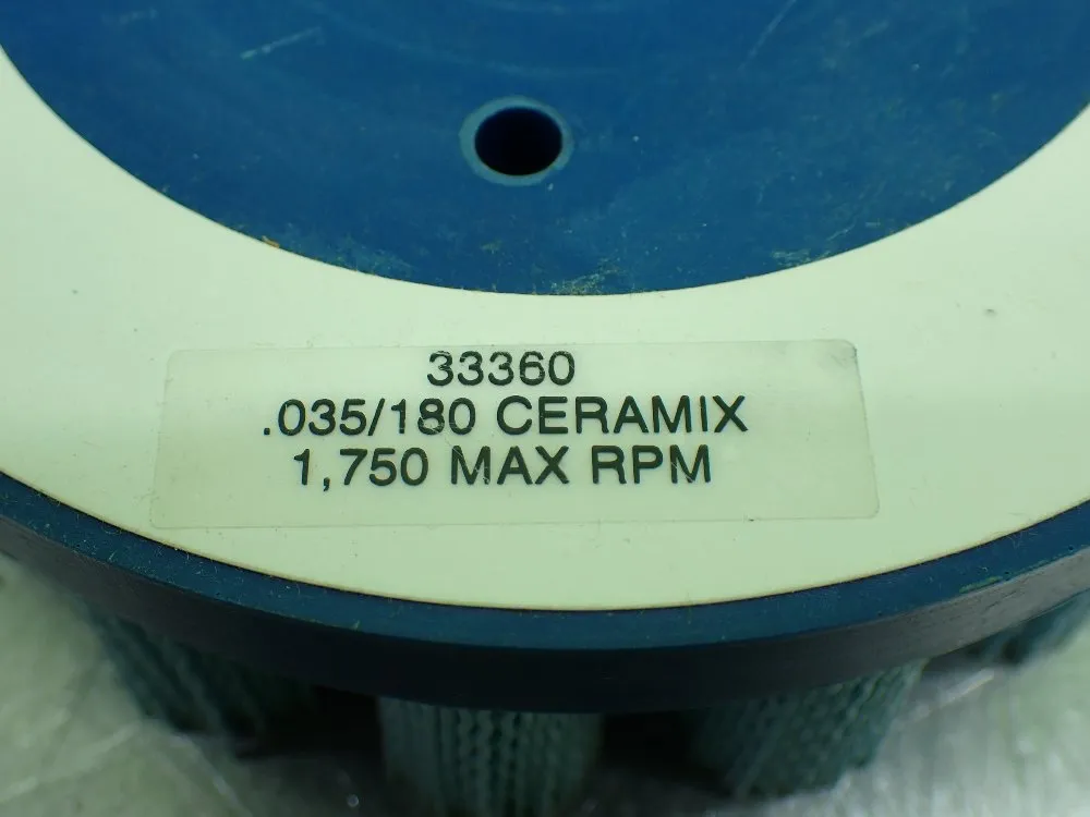 Tanis 6" 6" Disc Brush, Tear Drop. .035/180 Cx. 1.750 Max Rpm. - 33360