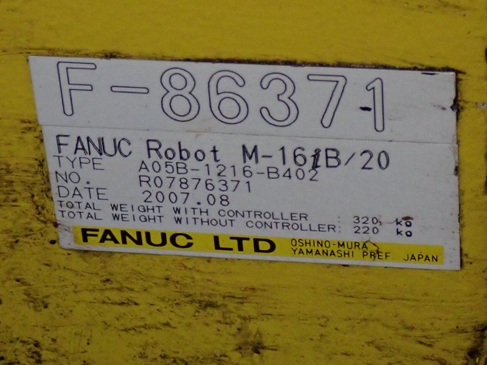Fanuc 2007 Fanuc M16ib20 Robot