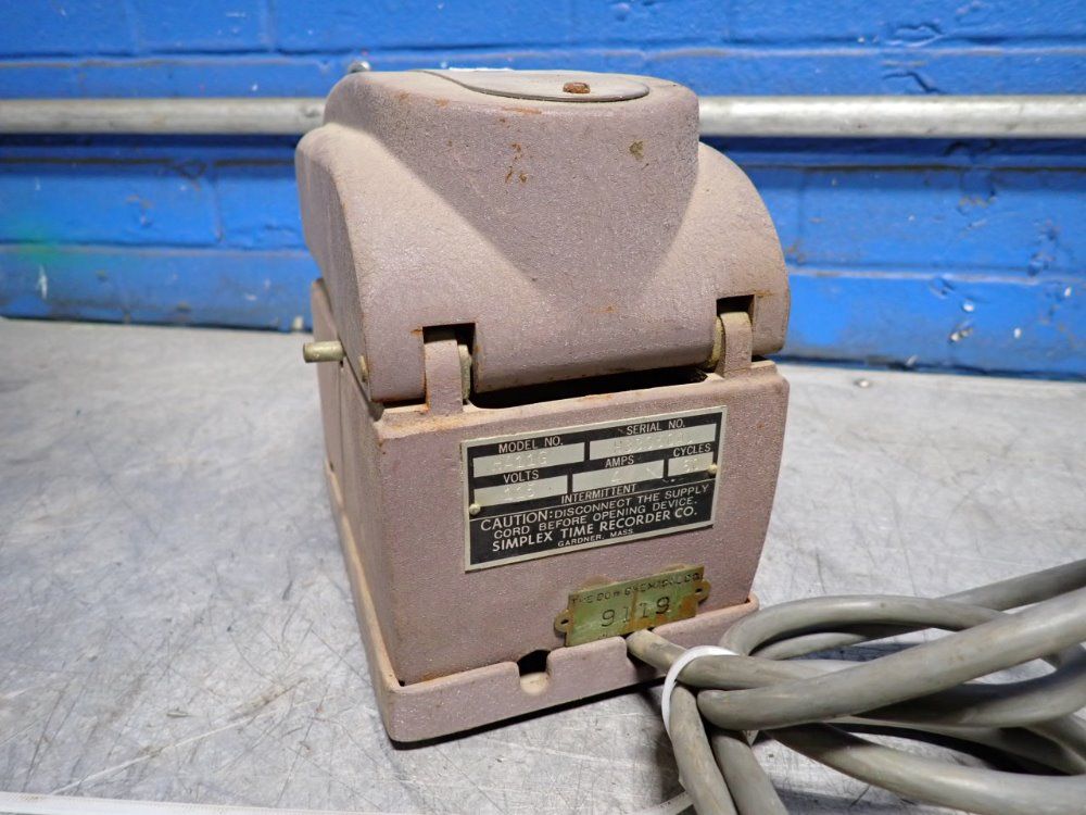 Simplex Time Recorder Co Time Recorder