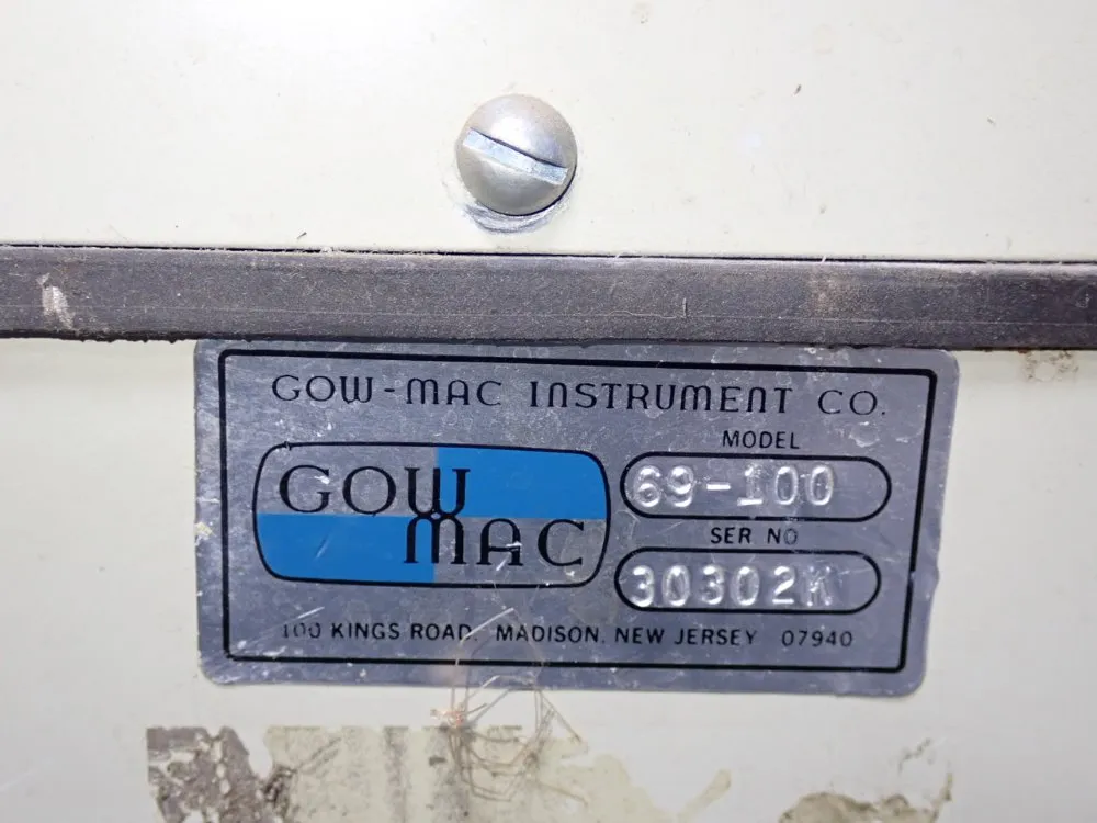 Gowmac Instrument Co Gas Chromatograph