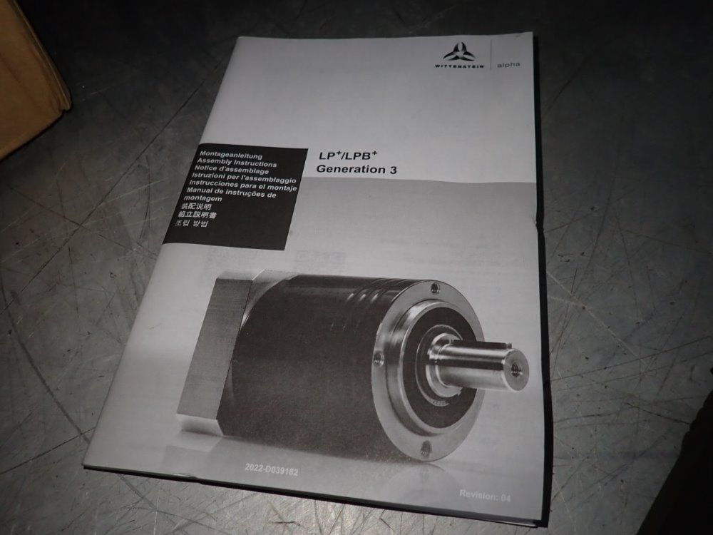 Wittenstein Gear Head - Lp090s-mf1-5-1g1-3s