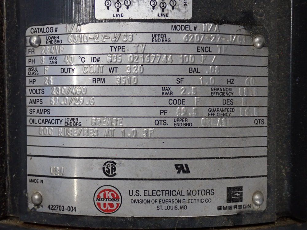 Us Electric 25 Hp Motor