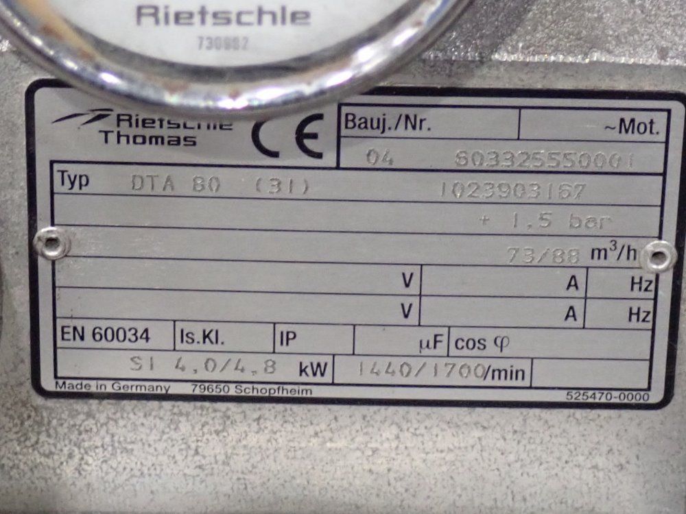 Rietschle Thomas Vacuum Pump