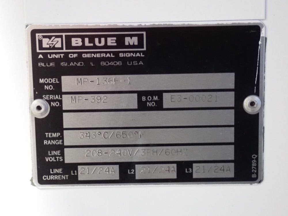 Blue M Oven