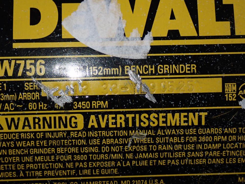 Dewalt Bench Grinder