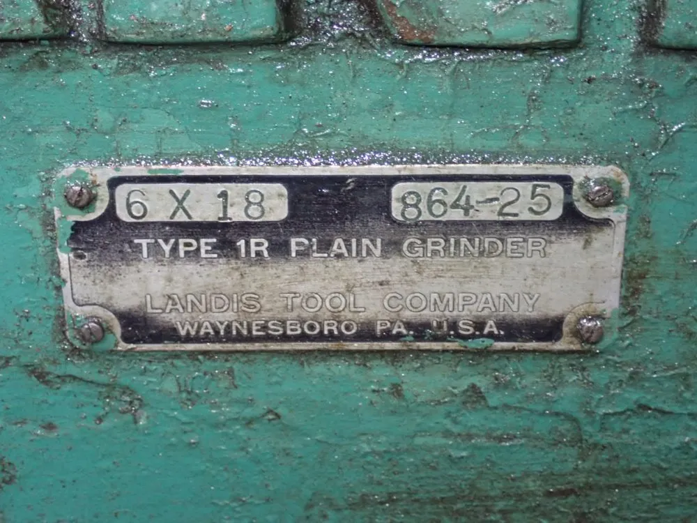 Landis Landis 6x181r Cylindrical Grinder