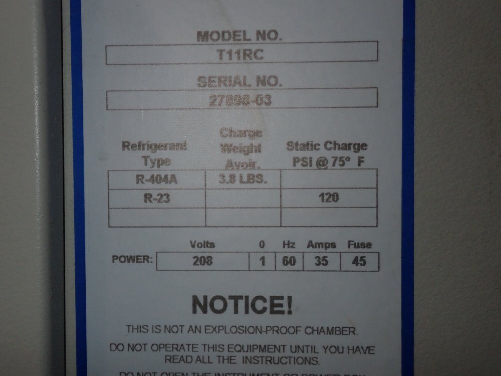 Tenney Tenney T11rc Environmental  Chamber