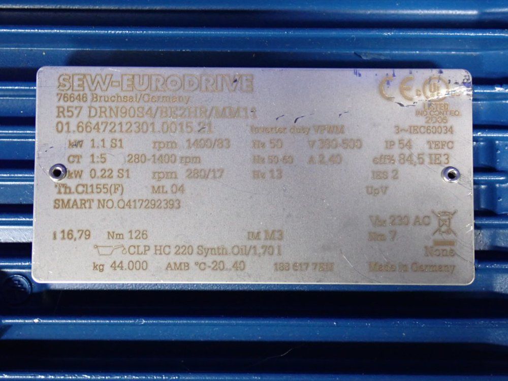 Sew 1.1 Kw Gear Drive