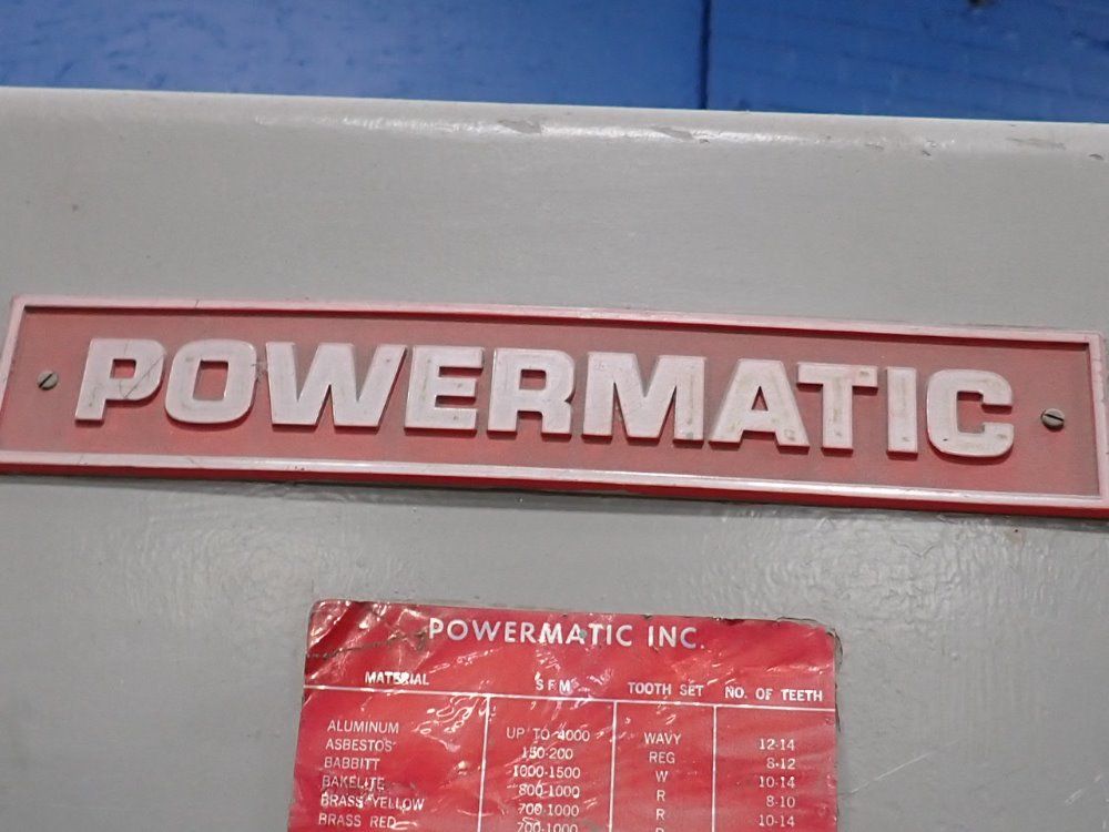 Powermatic 19 1/2" Vertical Band Saw