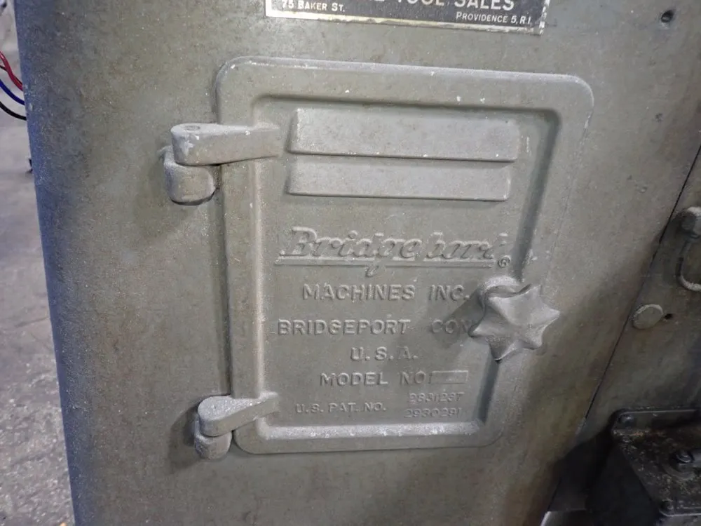 Bridgeport 9" X 42" Vertical Mill