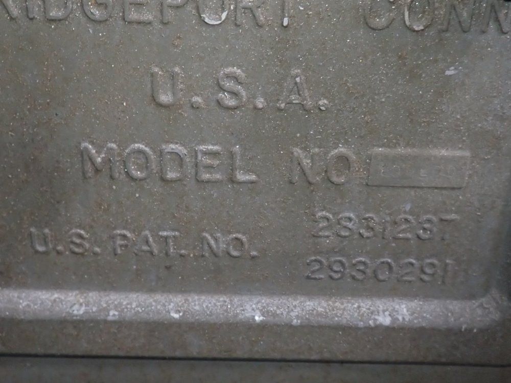 Bridgeport 9" X 42" Vertical Mill