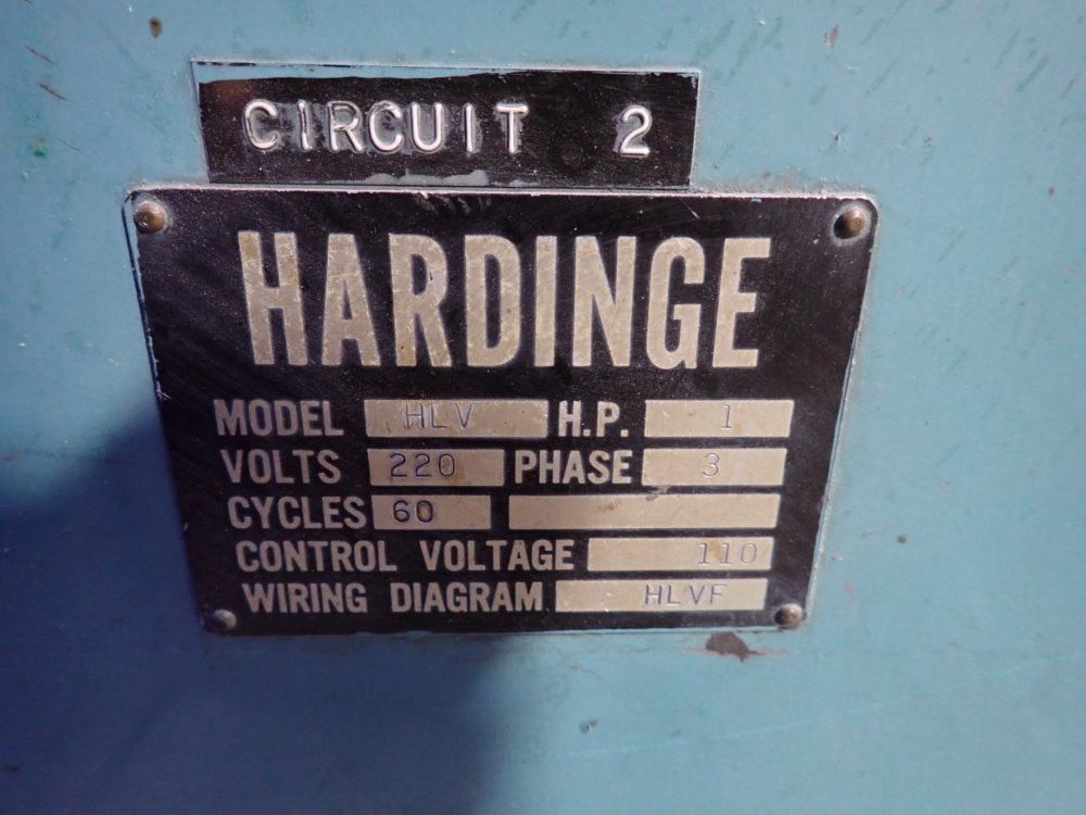 Hardinge 18" X 11" Lathe - Hlv