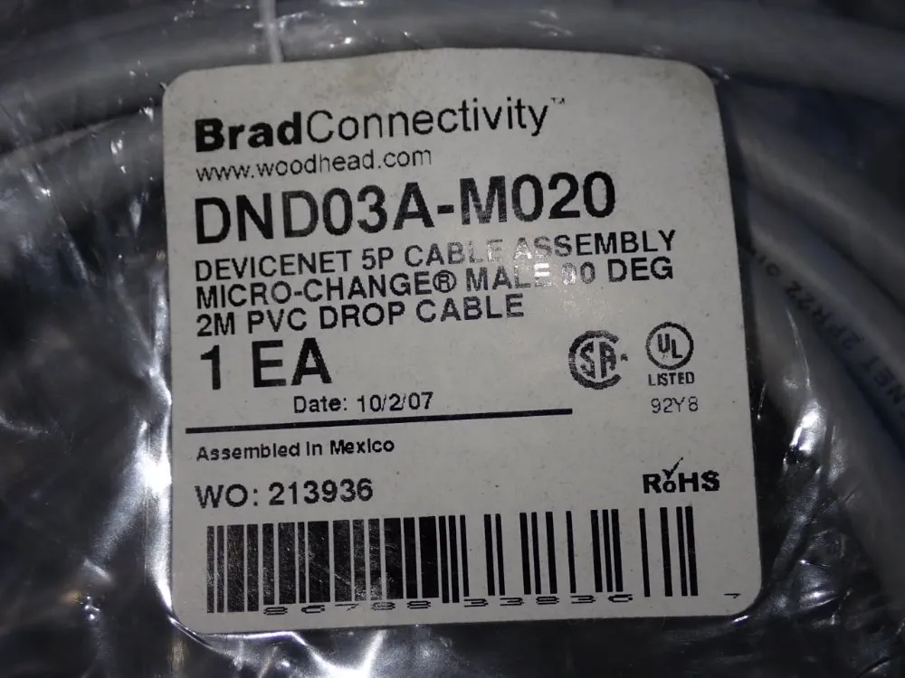 Bradharrison Electrical Cables - Dnd03a-m020