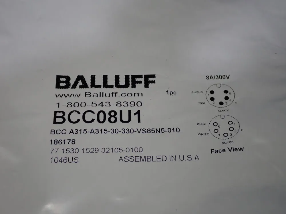 Balluff Electrical Cables - Bcc08u1