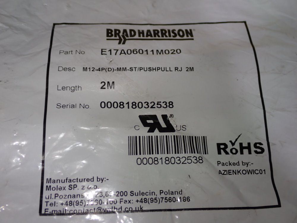 Bradharrison Electrical Cables - E17a06011m020