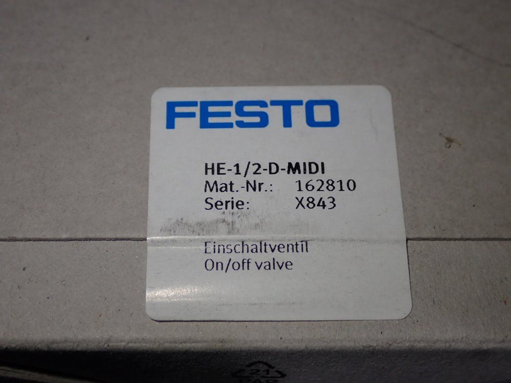 Festo Valves - He-1/2-d-midi
