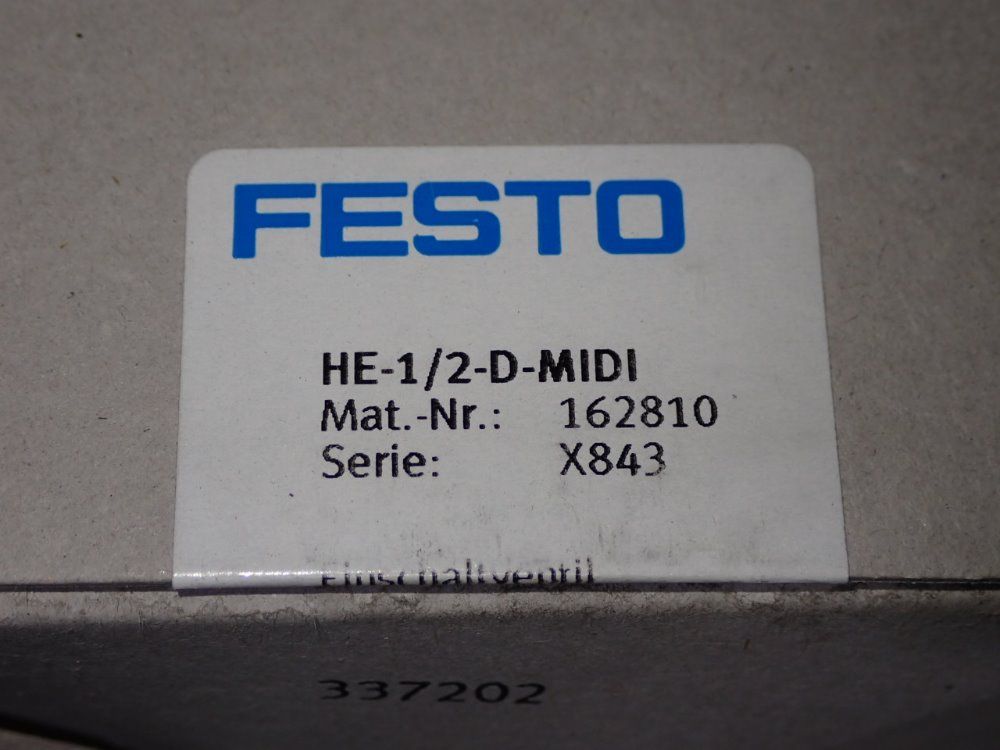 Festo Valves - He-1/2-d-midi
