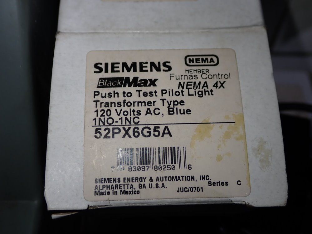 Siemens Push To Test Pilot Light - 52px6g5a