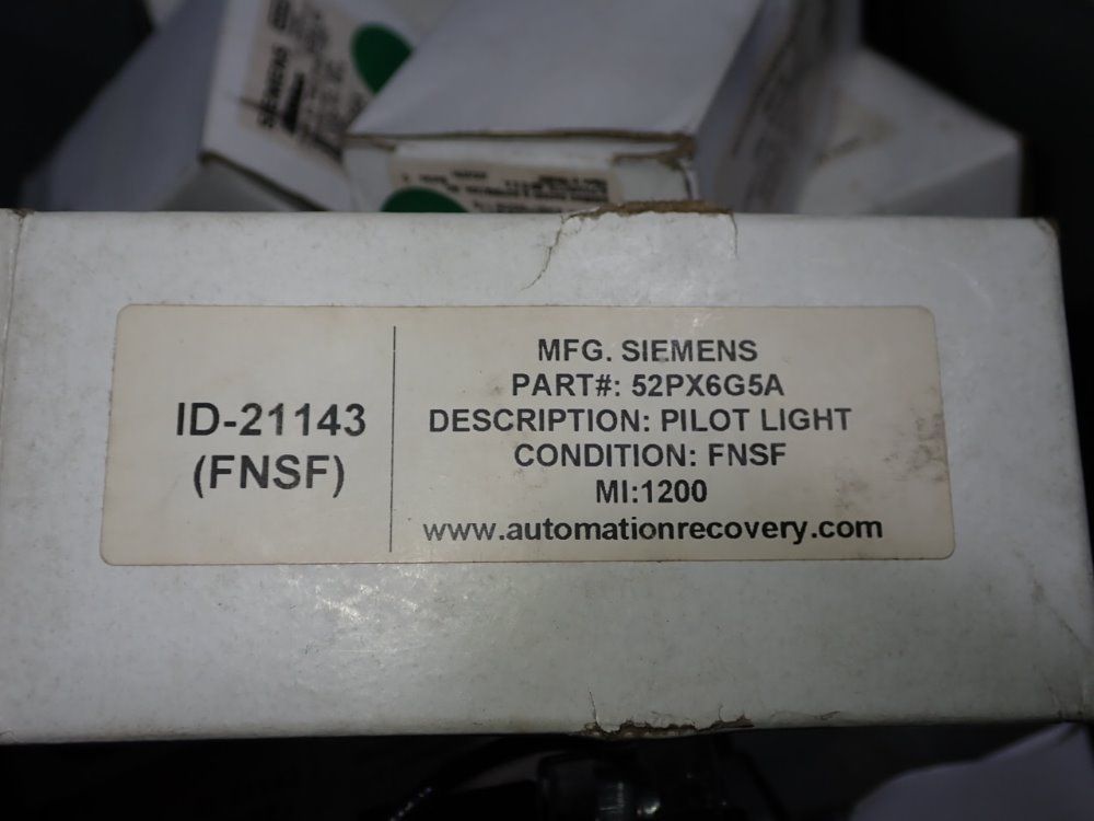 Siemens Push To Test Pilot Light - 52px6g5a