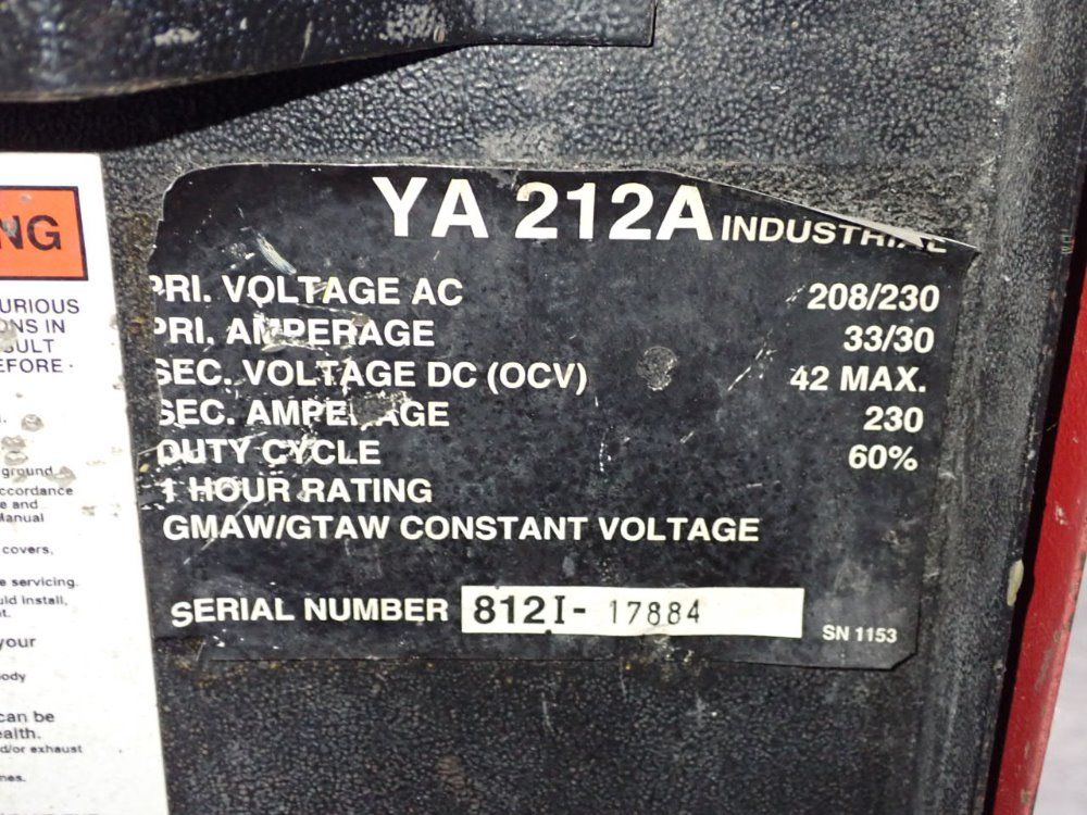 Snap-on 230 Amp Welder - Ya212a | HGR*24
