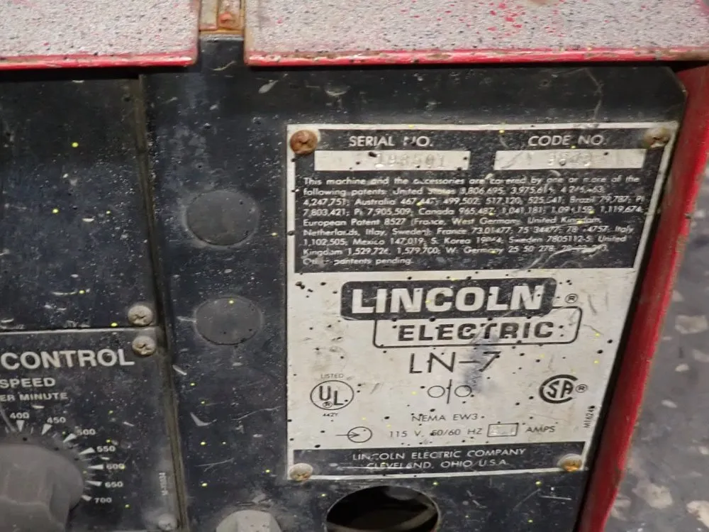 Lincoln Electric Wire Feeder - Ln-7