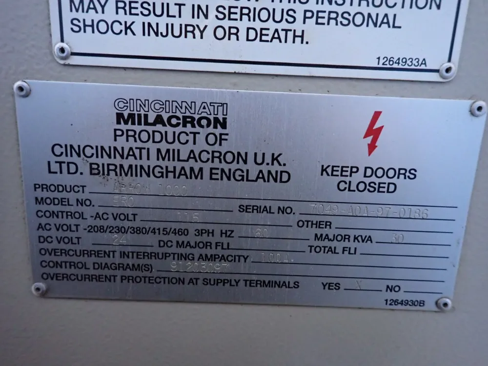 Cincinnati Milacron 20" X 44" Cnc Vmc - Arrow 1000 / Er0