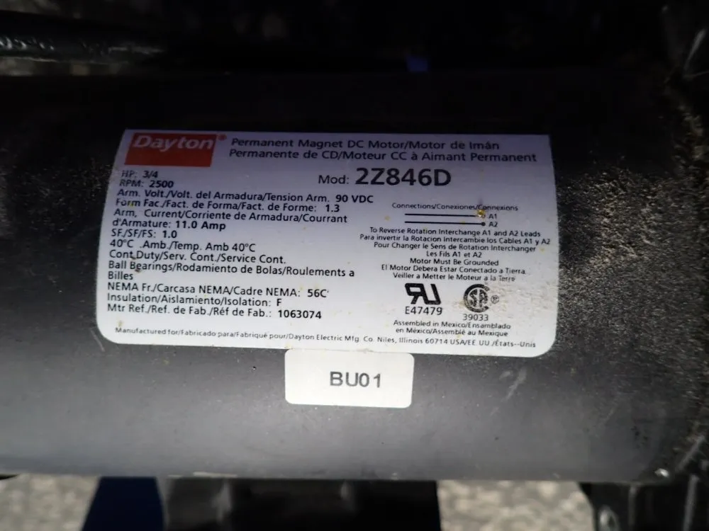 Dayton 0.75 Hp Gear Drive W/ Stand - 472900