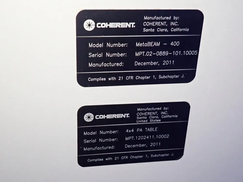 Coherent 48" X 48" / 400 Watts Laser Cutter - Metabeam-400