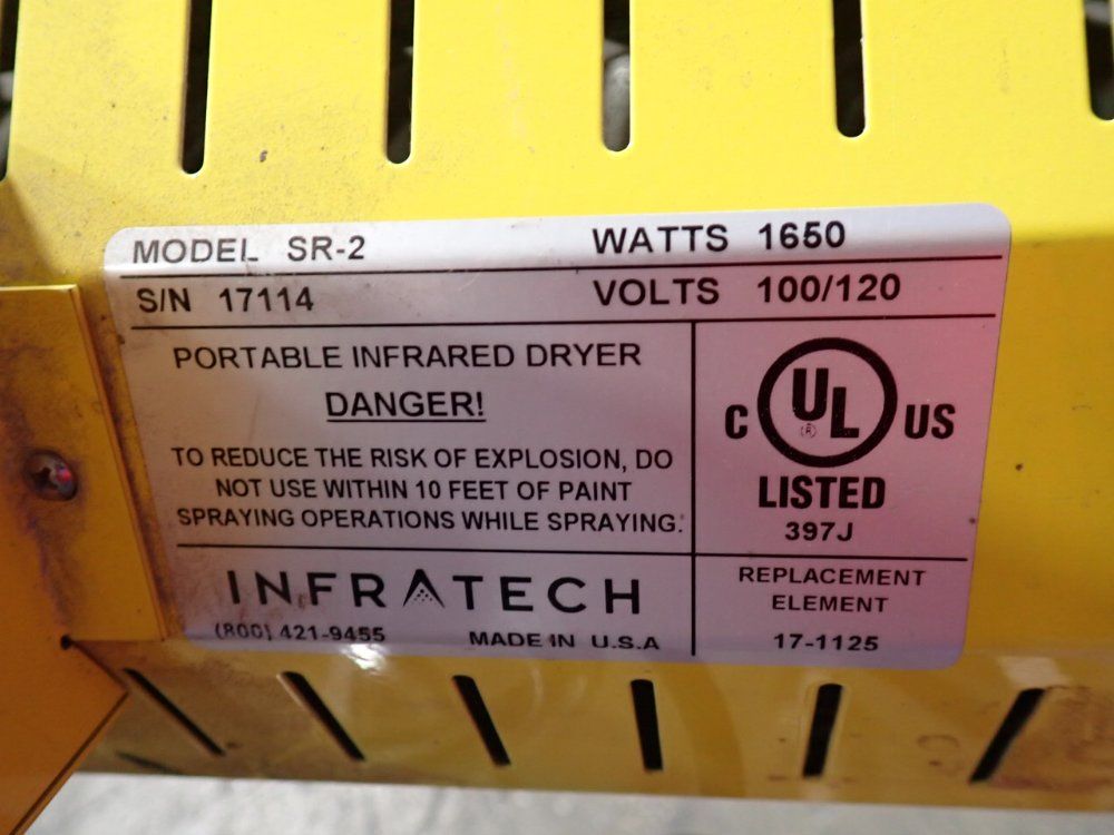 Infratech 1,650 Watts Portable Infrared Dryer - Sr-2