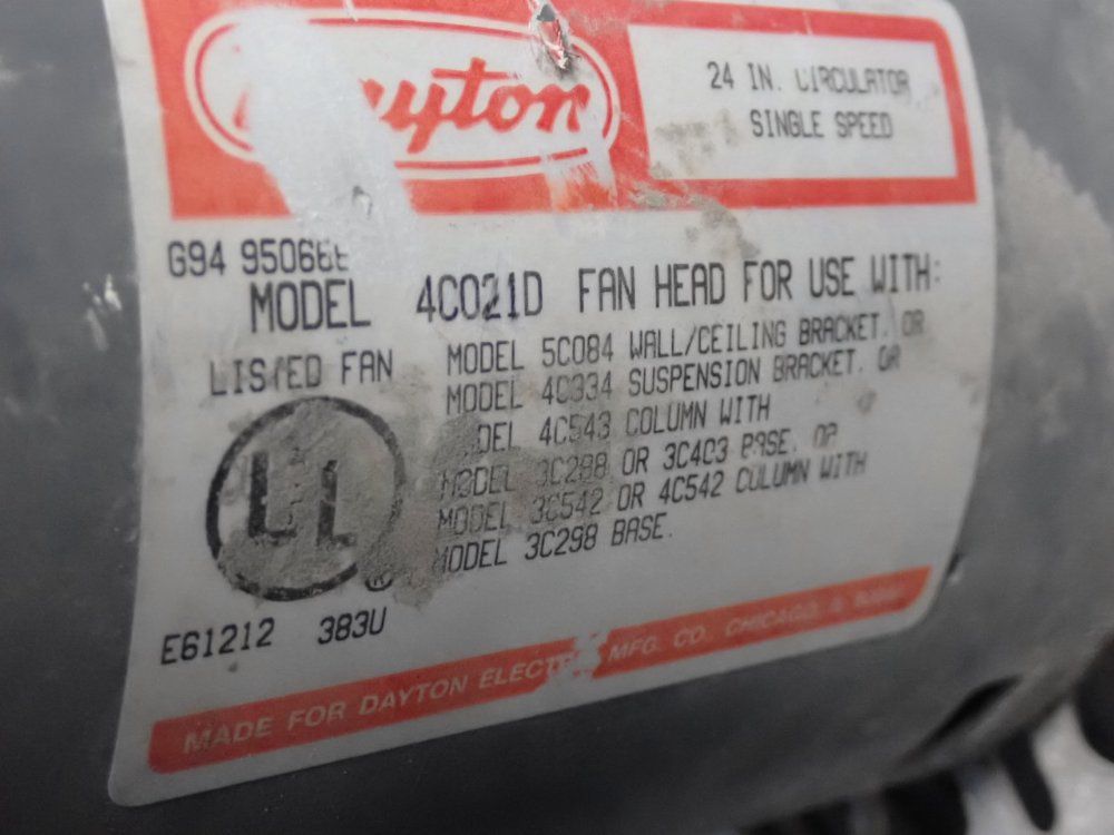 Dayton Electric 24" Circulator Fan Head - 4c021d