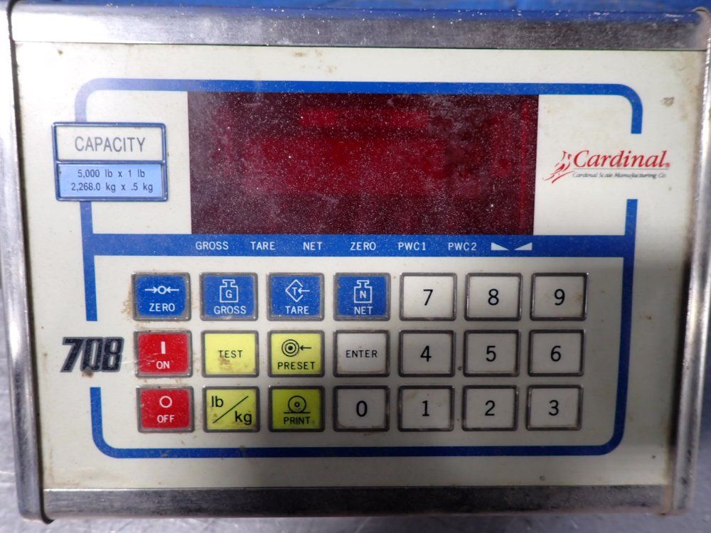 Cardinal 5000 Lbs X 1 Lbs Digital Weight Indicator - 708